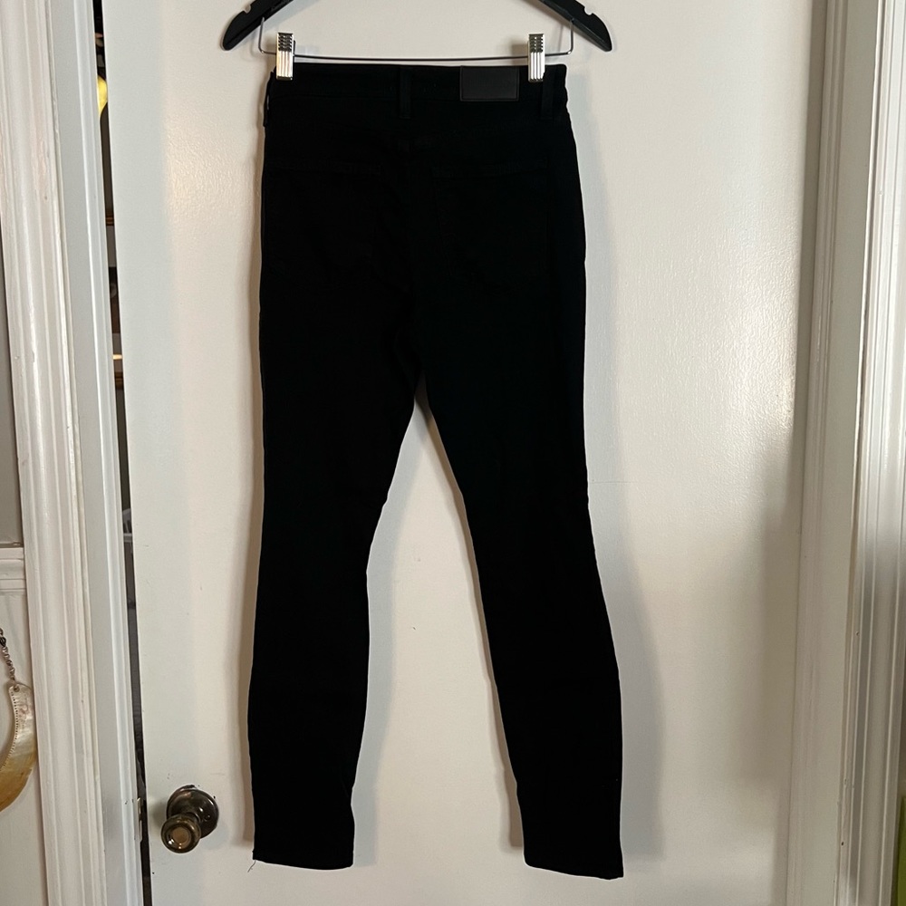 Like New Pistola Black Denim Skinny Fit Distressed Jeans - Picture 3 of 6